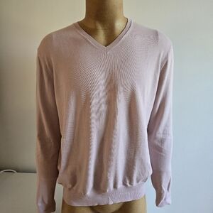 Black Brown 1826 V-Neck Sweater - Soft Pink